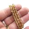 Dark Champagne Olive Shape Czech Glass Beads (1 strand/25 beads) (B618)